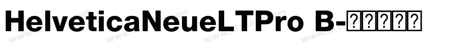 HelveticaNeueLTPro B字体转换